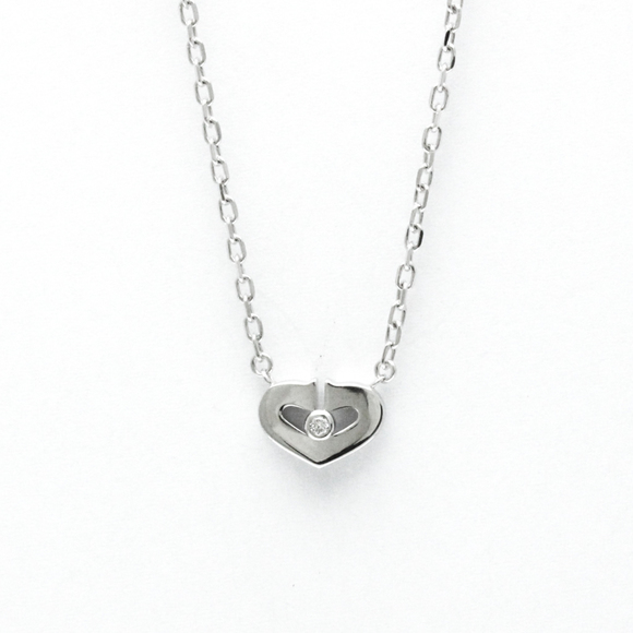 CARTIER 18k White Gold Diamond Necklace - Picture 1 of 9